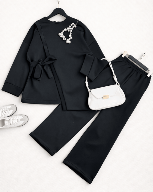 Bağlamalı Scuba Takım - Siyah