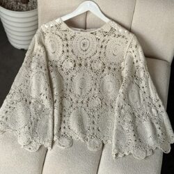 İspanyol Kol Örgü Desenli Triko Kazak